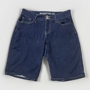 Hydraulic Jean Shorts Womens Size 8 Mid‎ Rise Curvy Midi Dark Wash 31x10.5